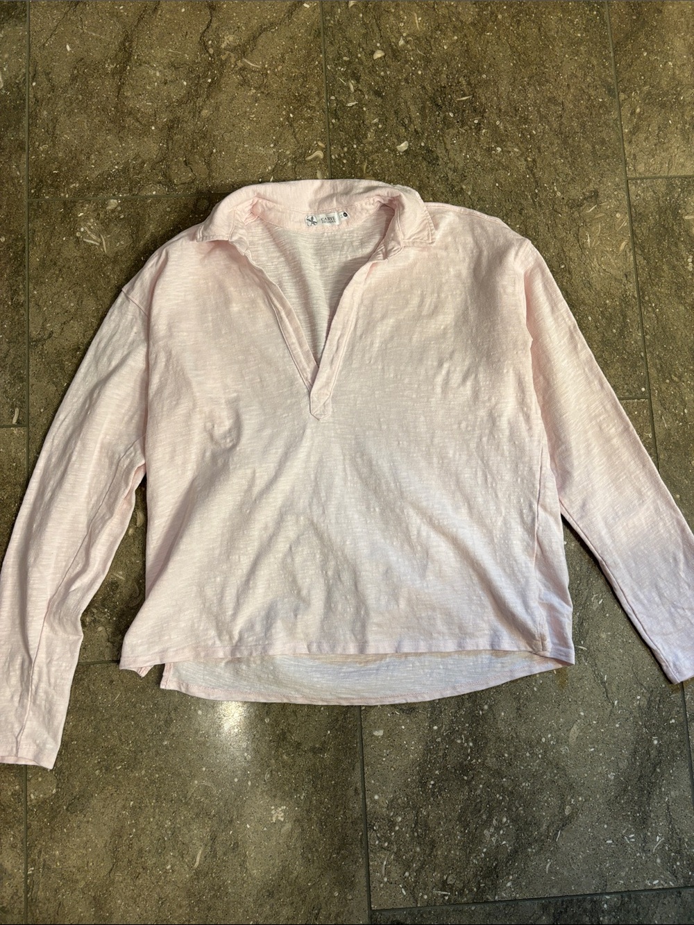 Carve Designs Light Pink Organic Cotton pullover, XL